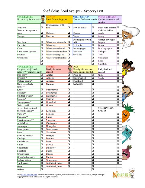 Free healthy meal planner and shopping list