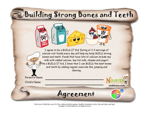 food for strong bones and teeth