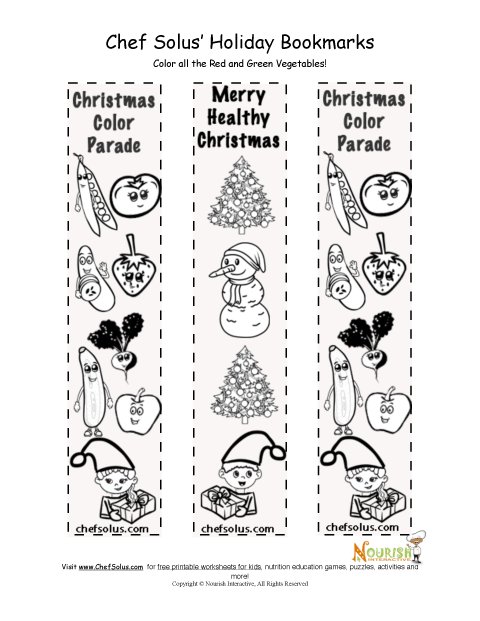 Christmas Coloring Bookmarks, Books Coloring Bookmarks, Bookmarks