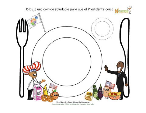 Los Niños Dibujan una Comida Saludable Para el Día de los Presidentes
