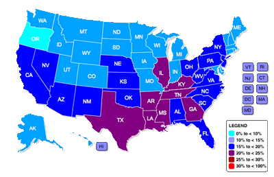 childhood obesity stats by state