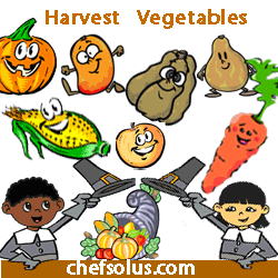 kids thanksgiving seasonal vegetables image
