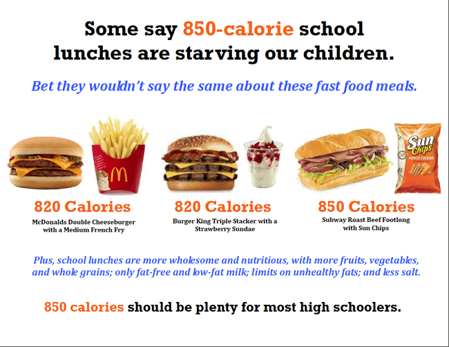 fast food lunches high in calories