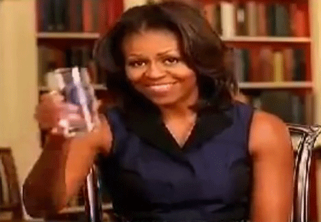 michelle Obama Drink Up campaign