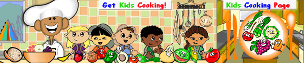 Kids cooking resource activity page banner