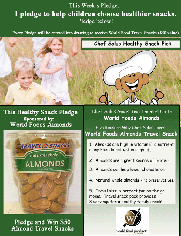 Healthy Snacks World Foods Natural Almonds