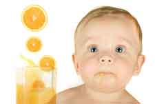 children and fruit juices