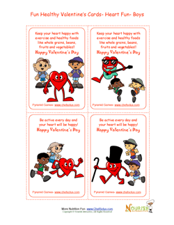 Valentine day healthy printables and activities for kids