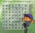 Online nutrition word search puzzle game